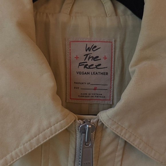 Free People Light Yellow Blair Faux Suede Jacket - Picture 7 of 7